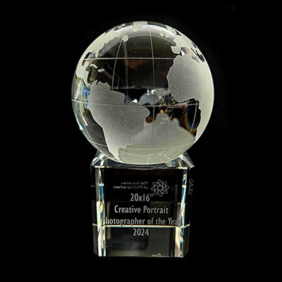 20x16 Creative Portrait photographer of the year 2024 trophy